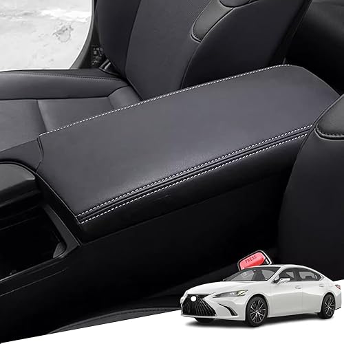 Miniatura 249 de Great-luck Leather Center Console Cover Armrest Pad,Protector Armrest Box Cover Accessories Keep Your Armrest in a More Comfortable Feeling(black