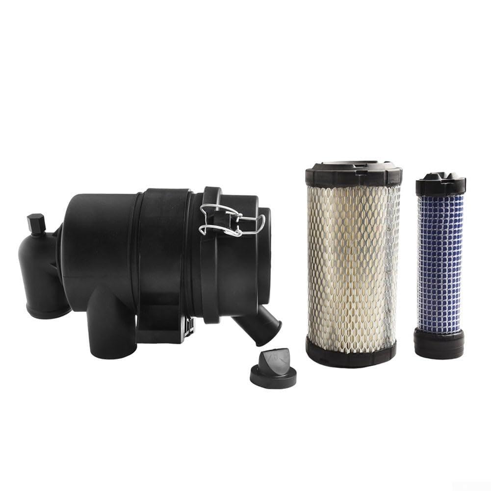 G057514 - Juego de filtro de aire y adaptador de codo especificado para motores pequeños de 20 HP utilizados en conjuntos de admisión de aire de motor de cortacésped y tractor
