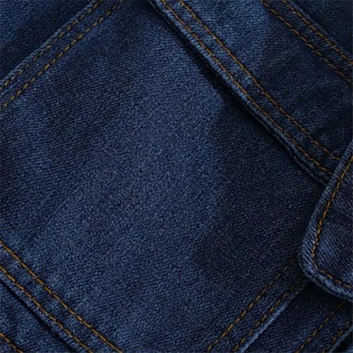 Men's Vintage Pocket Shawl Design Denim Jacket3