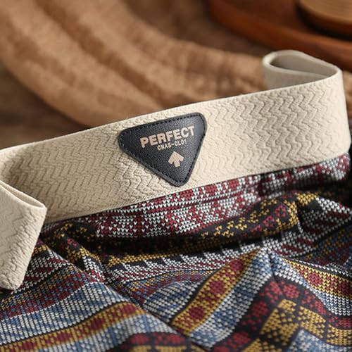 Men's Premium Cotton Boxer Briefs – Retro Pattern, Breathable Mesh Panels, Seamless Waistband, Moisture-Wicking4