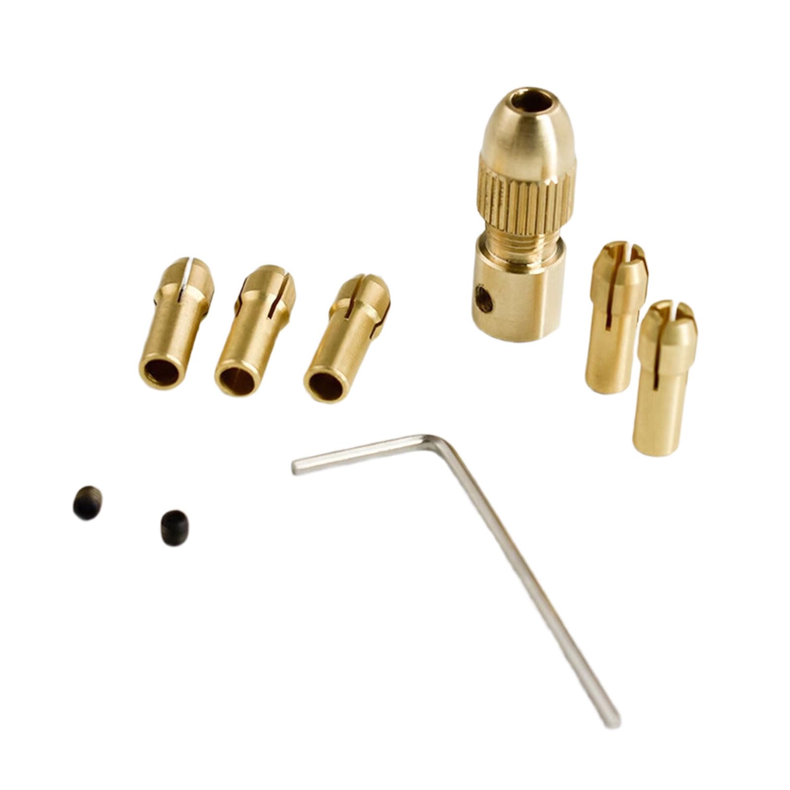 Rgybao 6Pcs Drill Adapter Collet Set 0.5-3Mm Replacement With Keyless Drill Rotary Nut Tool Set Electric Adapter Rotary Tool