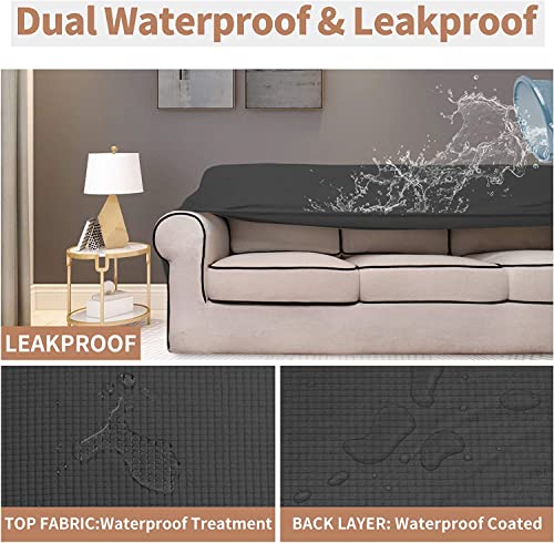 Image of Coolbeds 100% Waterproof sofa cover 3 seater|Elastic sofa cover 3 seater|Leakproof sofa covers|Sofa cover 3 seater and 2 seater fully covered|l shape sofa cover (4 SEATER, BLUE DIAMOND)