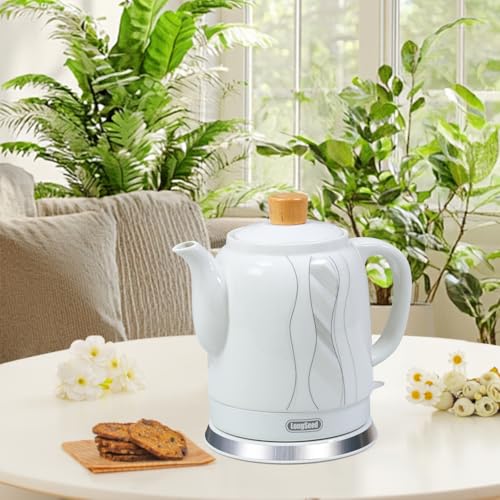 Tetera eléctrica de cerámica 1.5L con apagado automático miniatura 3