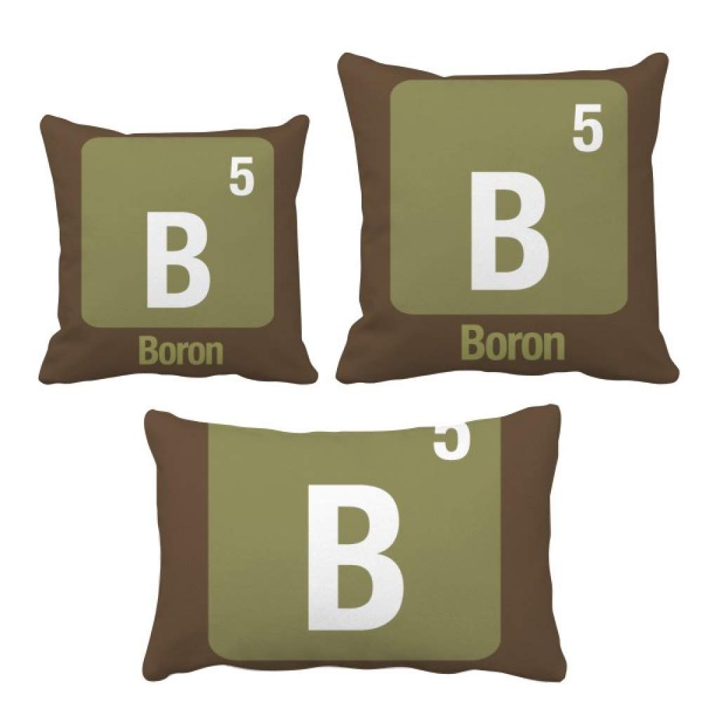 Coussin élément chimique bore B pour corriger un canapé inconfortable avec style