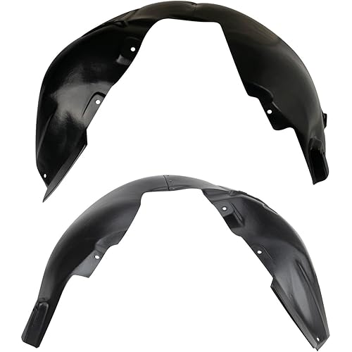 TRQ Front Inner Fender Liner Set Compatible with 2013-2016 Dodge Dart CH1248200 CH1249200
