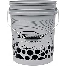 AutoStyle Car wash Bucket 20L with Grit Guard - Nardo Gray