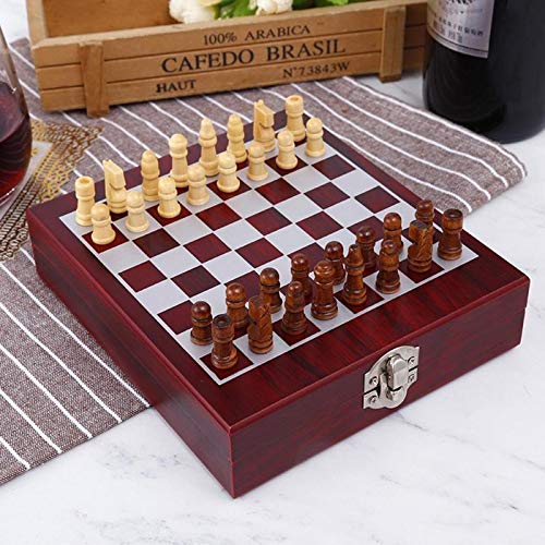 Juego de accesorios para vino con tablero de ajedrez para visitas 2