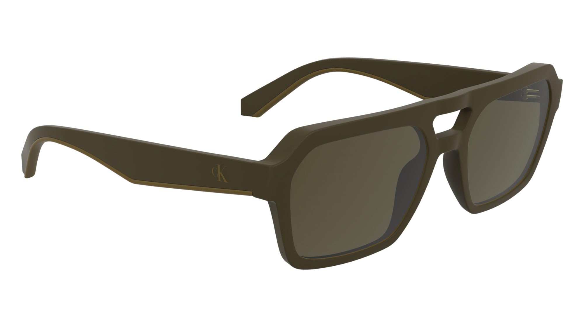 Calvin Klein Jeans Men's Sunglasses CKJ25603S - Matte Brown with Solid Brown Lens