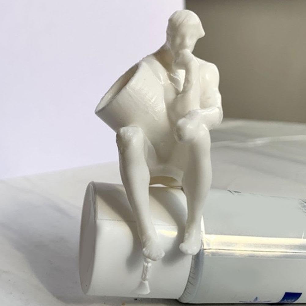 Distributeur de dentifrice, bouchon de dentifrice 3D amusant pour faire caca en PLA de 12 à 14 mm, pour enfants et adultes, dortoir à domicile