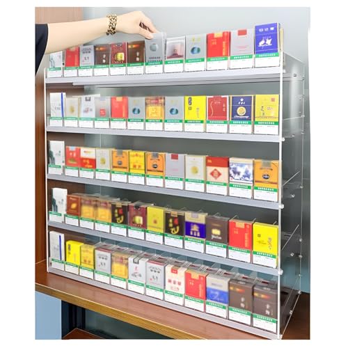 Étagère poussoir à cigarettes automatique multifonctionnelle pour optimiser la caisse