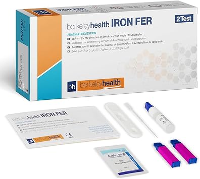 Easy Check Iron Ferritin Test Kit, Home Use 2 Tests
