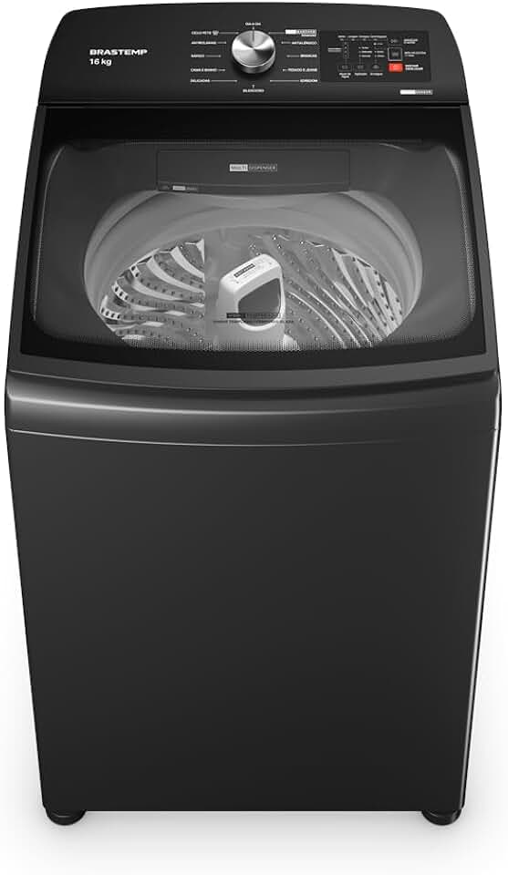 Máquina de Lavar Brastemp 16kg Cinza Platinum com Tecnologia Flex Wash e Ciclo Tira Manchas Advanced 220v