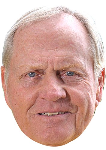 FoxyPrinting JACK NICKLAUS JB - Golf Fancy Dress Cardboard Celebrity Cardboard Party Face Mask Fancy Dress