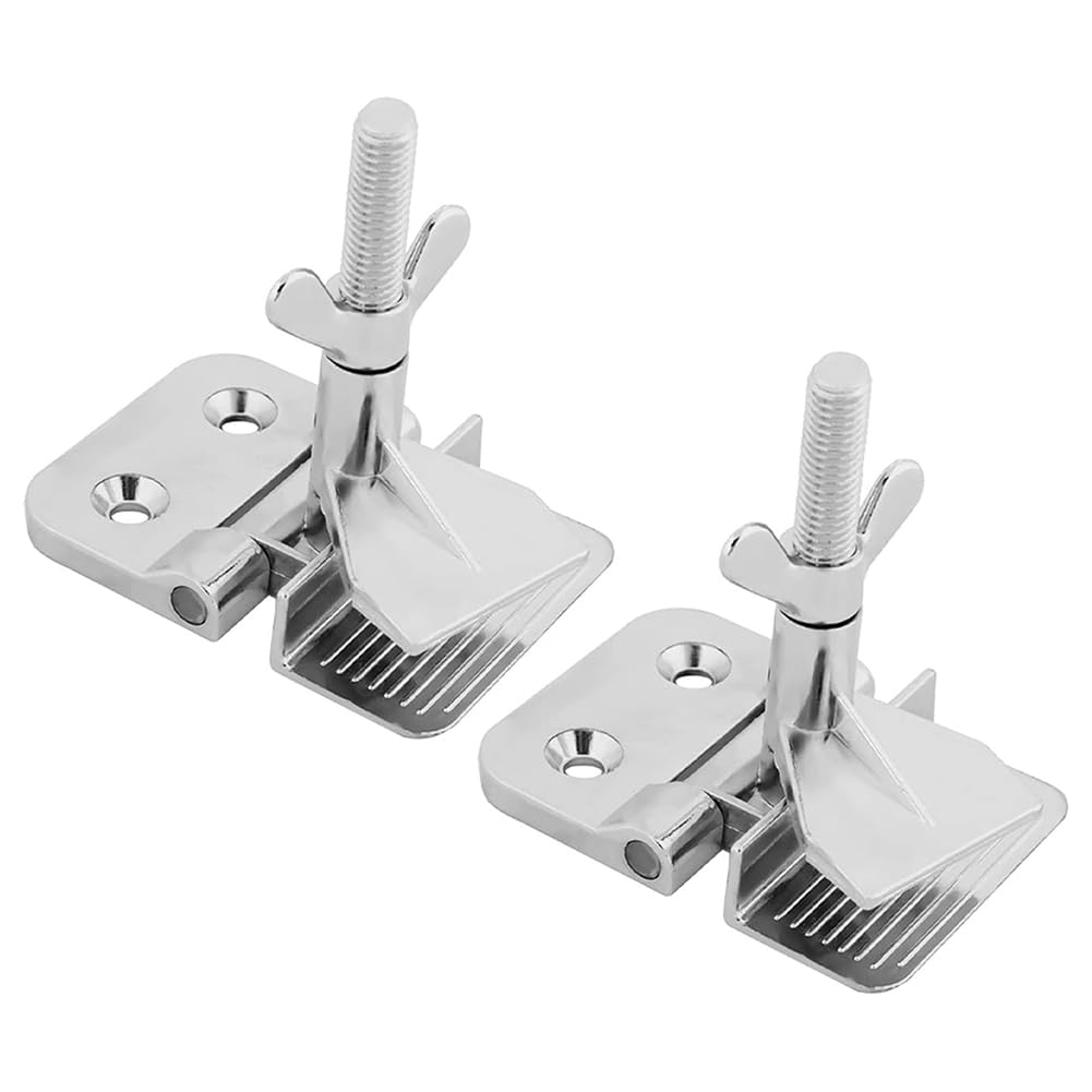 IMCCZONY 2PCS Silk Screen Printing Metal Butterfly Frame Hinge Clamp DIY Hobby Tool, Silver - Image 3