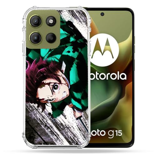 Coque Motorola G15 Demon Slayer Tanjiro pour éviter les rayures