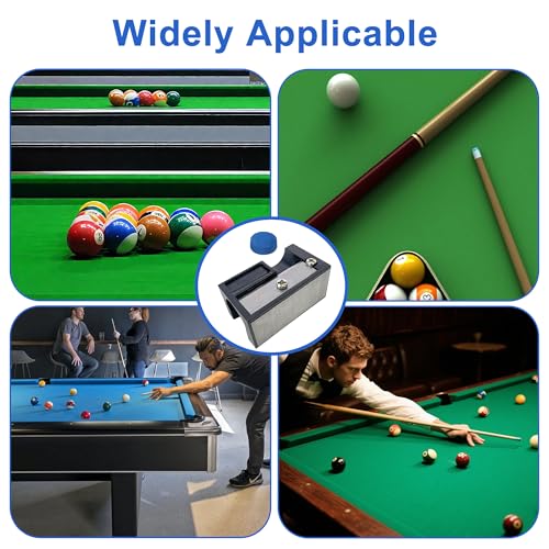 ZAYIO 5 in 1 Cue Tip Shaper, Pool Table Accessories Black Multifunctional Snooker Cue Tip Tools, Convenient Pool Accessories for Multi Repair Tool, Suitable for Versatile Billiards Tips Shaper (21) - Image 7