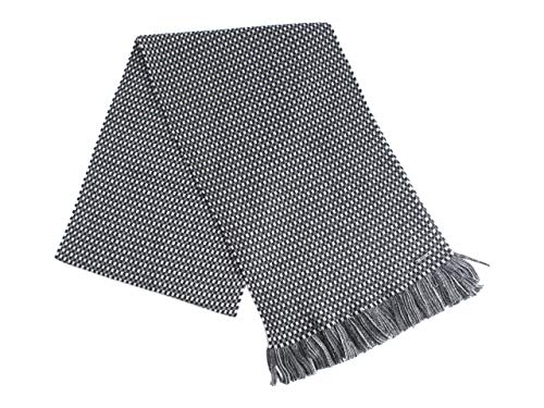 BOSS Hugo Boss Men's Fionn Knitted Wool Scarf, black, One size