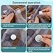 12pcs Duvet Pin Duvet Cover Clips, One Key to Unlock Comforter Snaps Non Slip Bedding Fasteners Comforter Button Holder for Curtains Quilts Cushions (White)