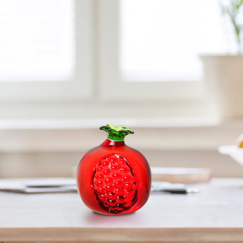 Amazon.co.jp: JOONOR クリスタルザクロ像オーナメント 装飾人工