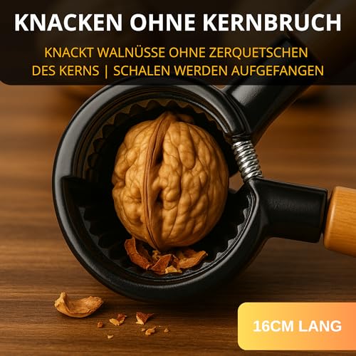 Thiru Nussknacker mit edlem Holzgriff 16cm – 100 Tage risikofrei testen – Ansicht 2