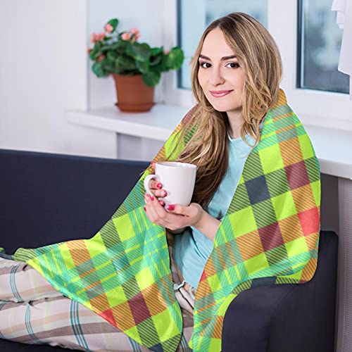 Plaid doux motif tartan écossais multicolore isolant et compact - 8