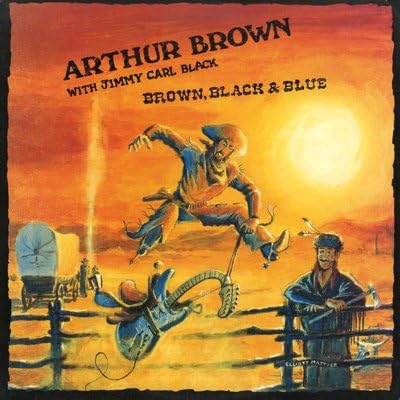 brown, black and blue