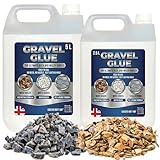Ultimate Gravel Binder Glue Easy To Use Rock, Stone & Mulch Adhesive Ready-To-Use Pea Gravel & Bark Stabiliser Ideal For Landscaping Patios, Paths & Borders (2 x 5 Litres (10 Litres))