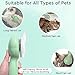 GJEASE Cat Grooming Glove Brush,Self-Cleaning Slicker Pet Brush for Short and Long Haired Pets,Dog Bath Brush for Shedding and Grooming,Removes Loose Hair and Tangles,Promote Circulation