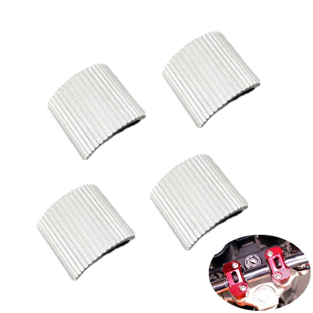 YDOUCM 4 PCS Bicycle Handlebar Shims Durable Bike Handlebar Shims Handlebar Shim Adapter Aluminum Alloy Bike Handlebar Conversion Shims for MTB Road Bike, Convert 28mm to 22mm Stem Reducer Adaptor