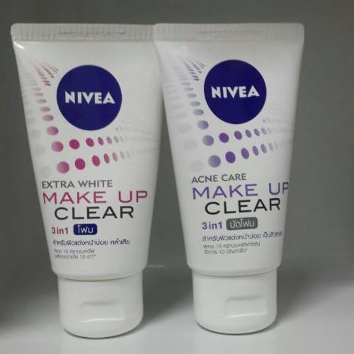 Nivea Make Up Clear Extra White + Nivea Make Up Clear Acne Care New