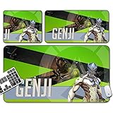 GEMORE Gaming Mouse Pad, Overwatch Mouse Pad, Genji Mouse Pad-Functional Non-Slip Rubber Base with Stitched Edges (Size : 30x25x0.3CM)
