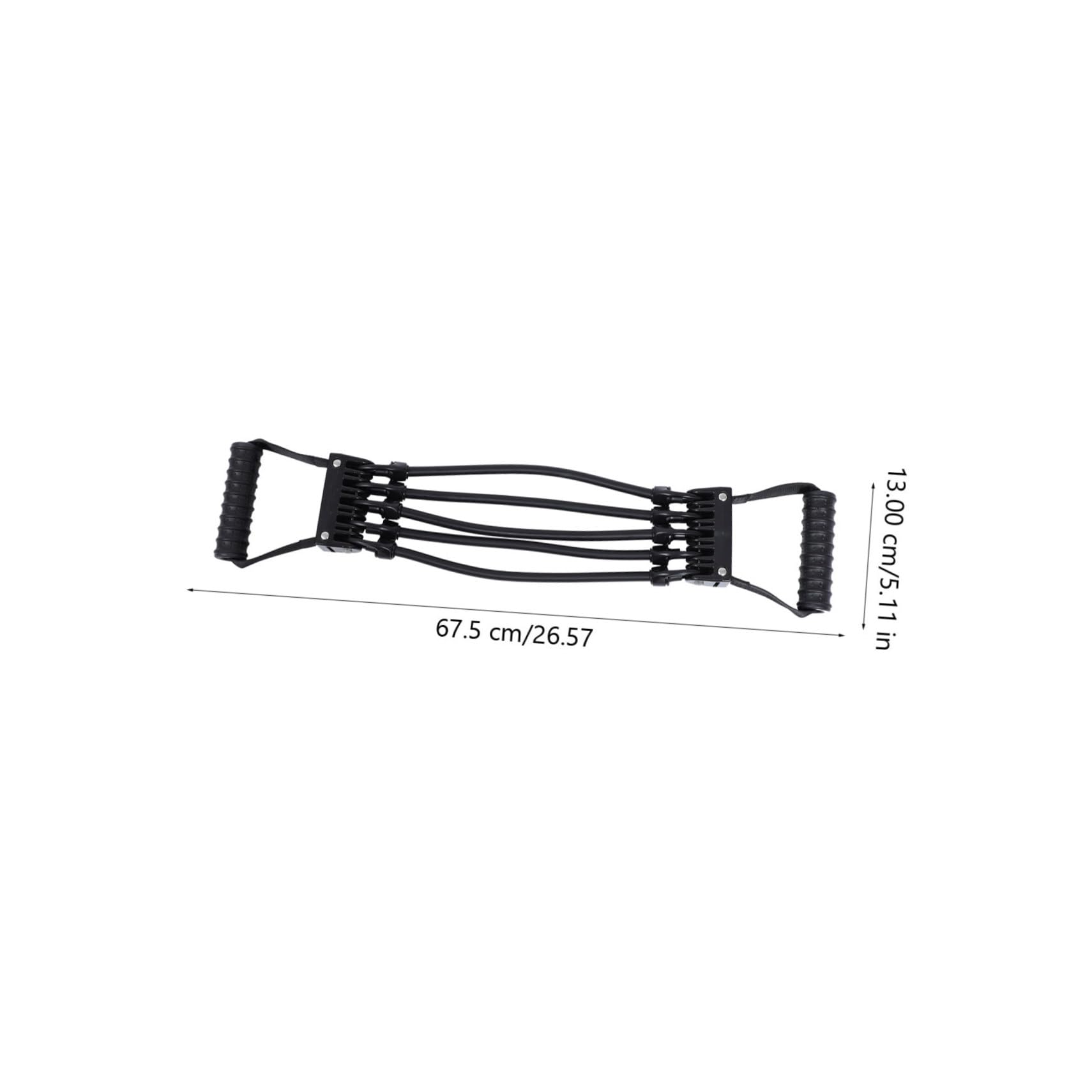 BESTonZON Widerstandsband Brusttrainer Kreativer Fitness Expander für Zuhause Schwarz für Krafttraining und Fitnessanwendungen