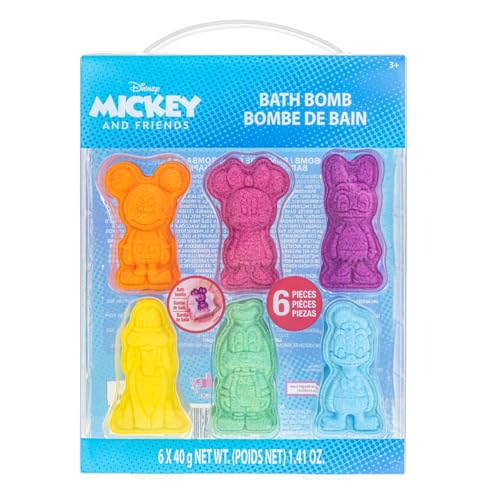 Mickey et Minnie Mouse boule de bain enfant, 6 pièces, jouet bain enfant, disney, âges 3+, par Townley Girl