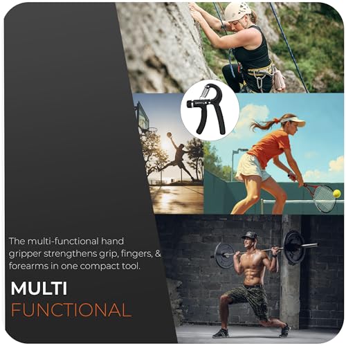 2 Pack Hand Grip Strengthener, 5-60kg Adjustable Hand Gripper Strengthener, Forearm Strengthener and Hand Strengthener for Musicians Athletes and Hand Injury Recovery - Image 5