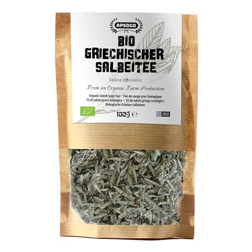 APSOGO Bio Salbeitee aus Griechenland - Premium Qualität & ausgezeichneter Geschmack (100gr)