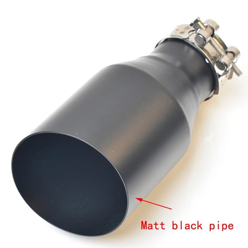Tłumik Samochodowy Zestawy końcówek wydechu samochodowego Tłumik samochodowy ze stali nierdzewnej, matowy czarny Car Exhaust Muffler Pipe(57-101)