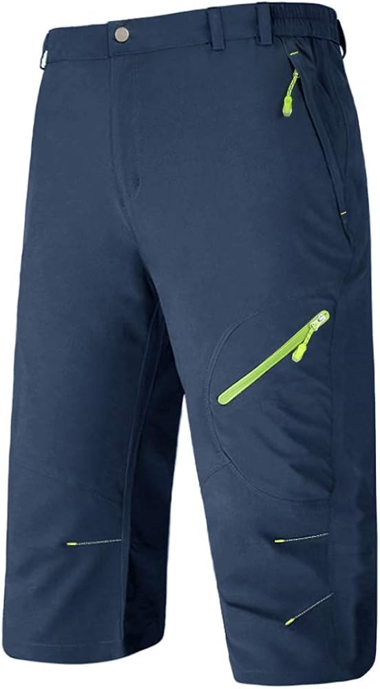 Magcomsen クロップドパンツ メンズ トレッキングパンツ 7分丈 カジュアル パンツ サイクルパンツ 通気速乾 超軽量 ストレッチ スポーツ アウトドア 薄手 豪華ラッピング無料
