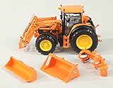 NICHT FAHRBARES SPIELZEUG John Deere 7430 Tractor with Front Loader and Accessories