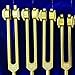 ENERGYSOUND Golden Color Aluminum Alloy 7 Chakras +1 Soul Purpose Weighted Tuning Forks Striker &Pouch Included