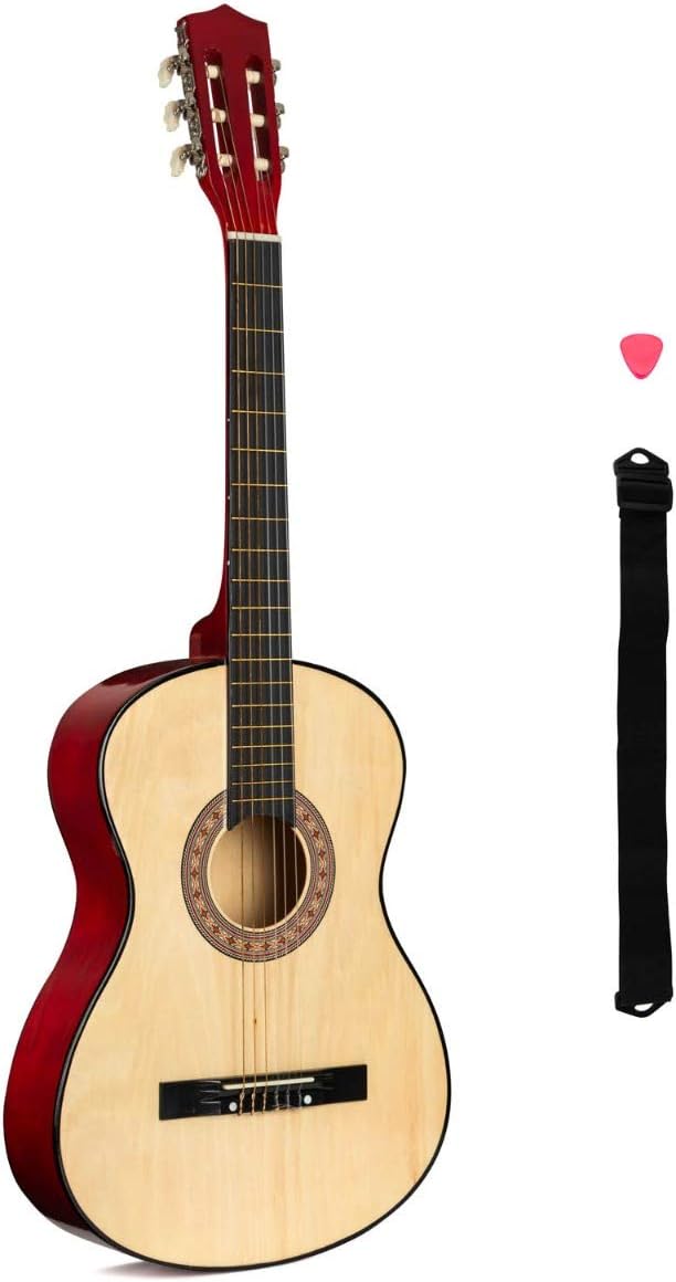 Music Zone 6 String Beginners Acoustic Guitar