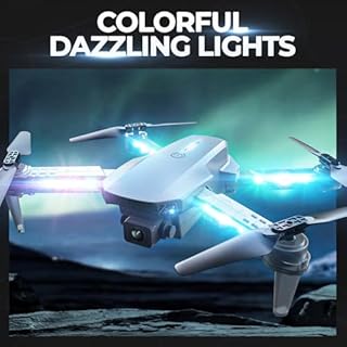 BEZGAR Drone with Camera for KIds - 1080P HD FPV RC Quadcopter with 90° Adjustable Lens, Coloeful LED Lights, Gestures Selfie, One Key Start, 360° Flips, Toys Gift Mini RC Drone for Boys Adults, White