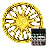 KandyDip® Sprühfolie Luxury Metal Gold Flüssiggummi Felgenfolie Spraydosen Sets+2K, (1x Effekt, Matt)