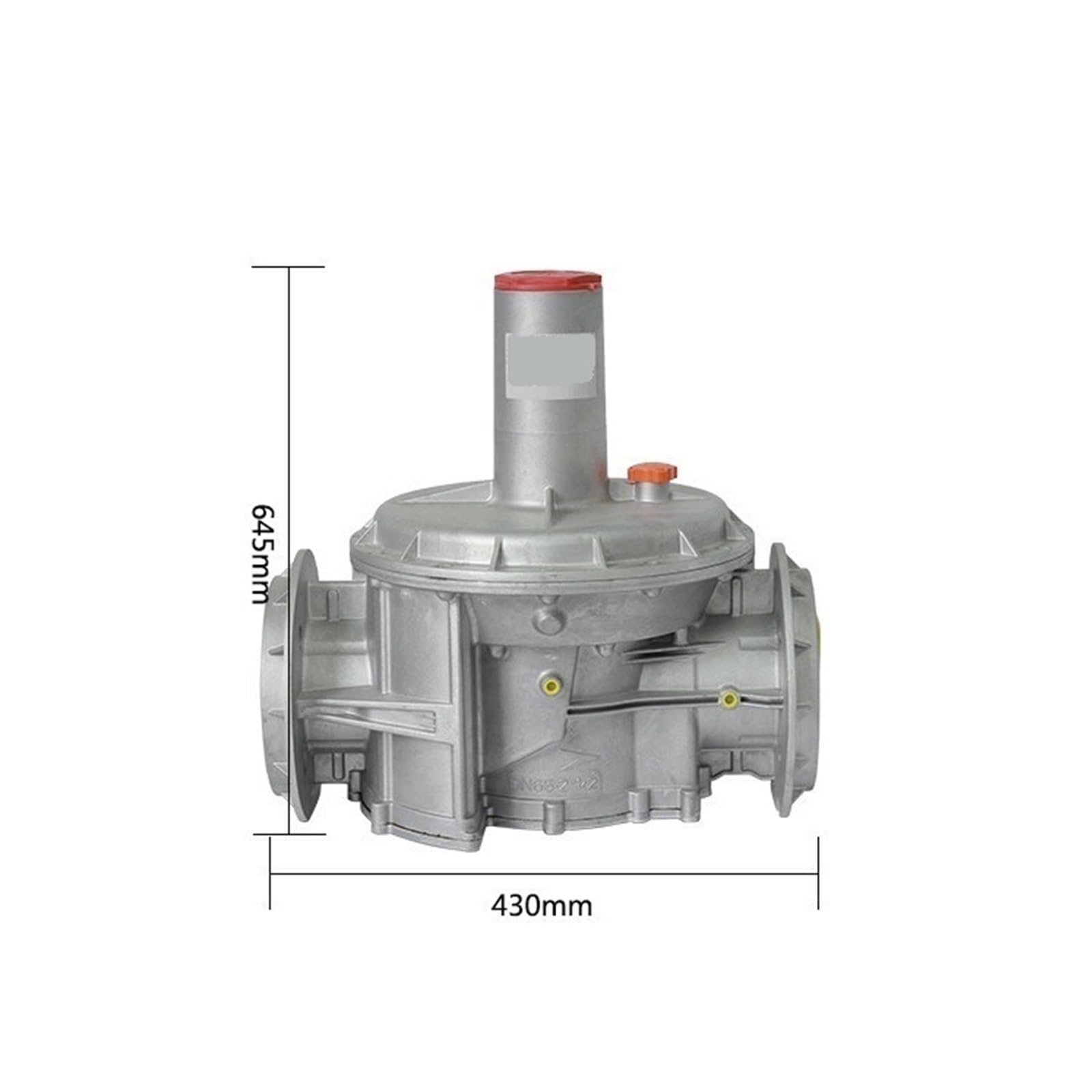Riduttore di Pressione Industriale FMF31166F DN65, Resistenza alla Pressione 1 Bar, Portata 450 m3/h, Pressione in Uscita 6-15 kpa, regolatore di Pressione del Tubo con Filtro