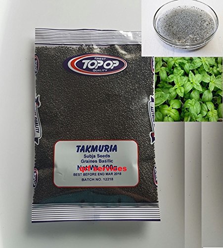 BASIL SEEDS 300g |FREE UK DELIVERY| TUKMARIA SABJA SUBJA SUBZA DESSERT FALOODA SEEDS