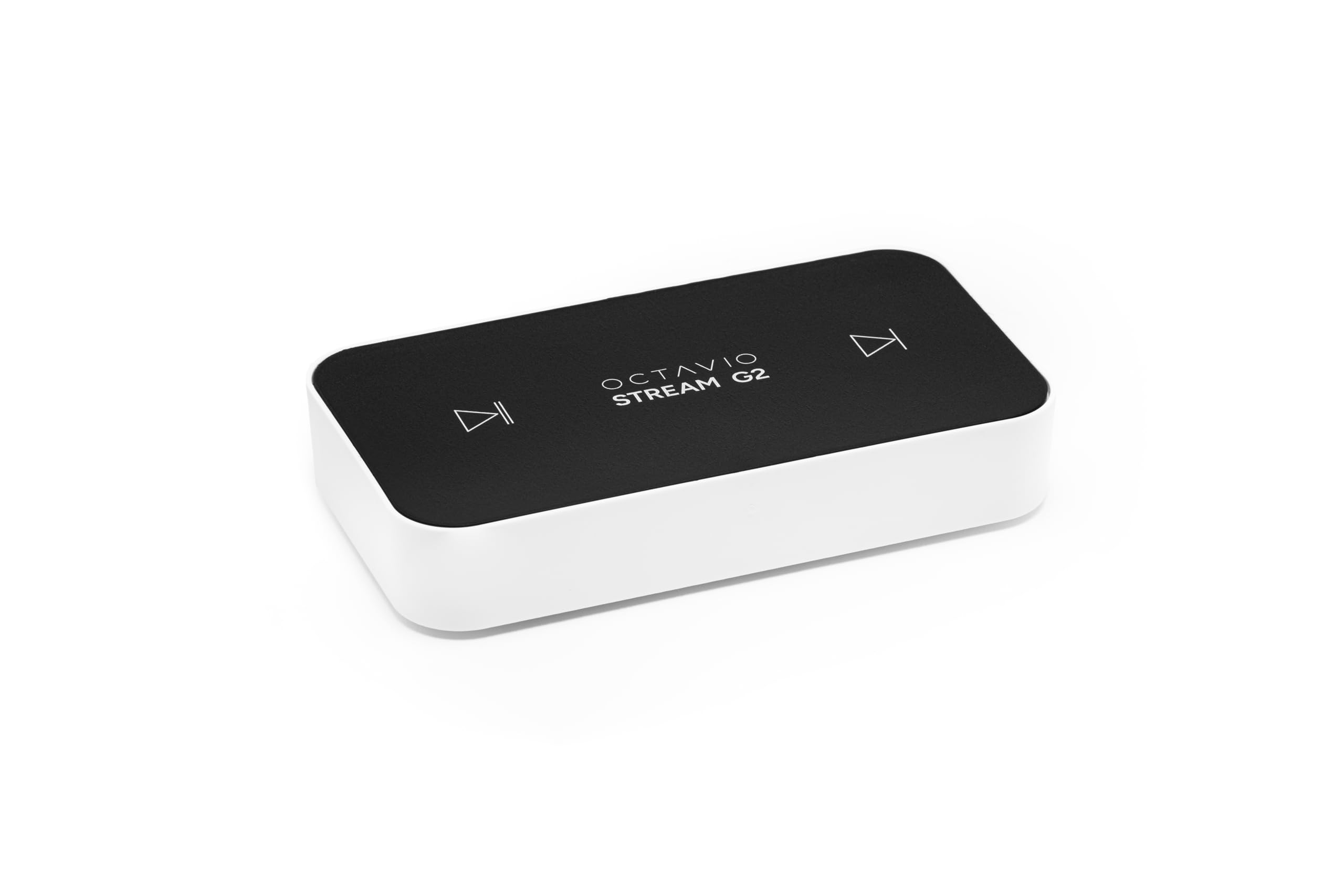 Octavio Stream G2 - Wi-Fi Streamer audio, kompatybilny z Google Cast, AirPlay2, Qobuz Connect, Spotify Connect, Tidal Connect, Deezer, Youtube Music, Hi-Res, Radio (kabel jack 3,5 mm - 2RCA)