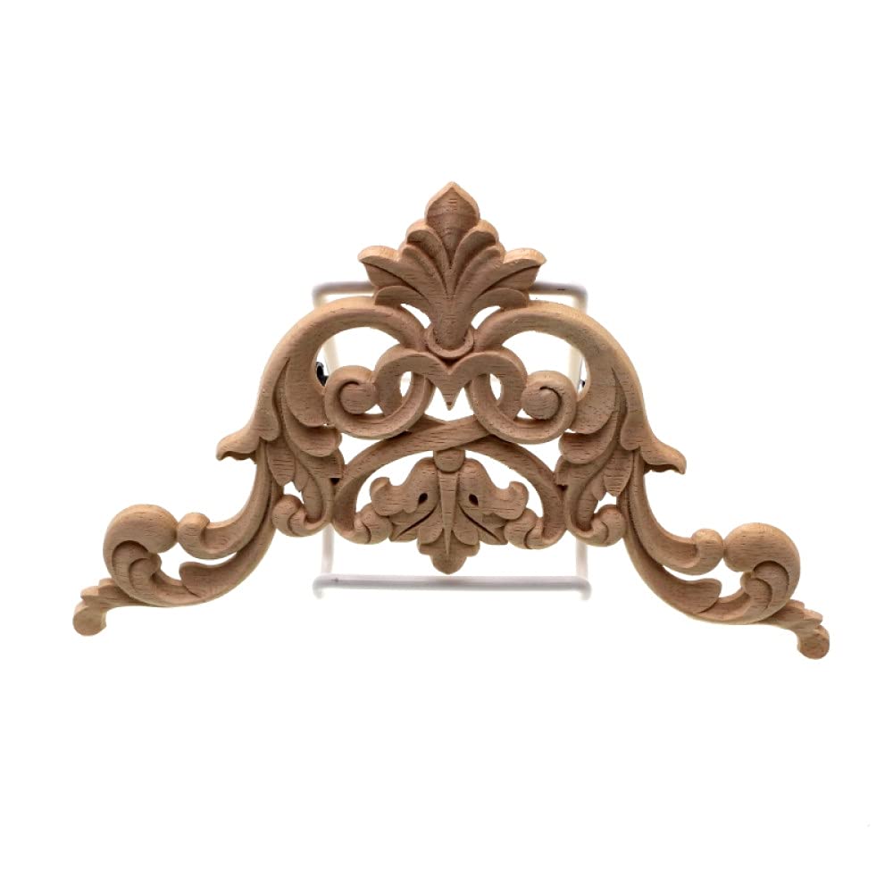 Applique florale en bois sculpte decoration de lit chic style europeen