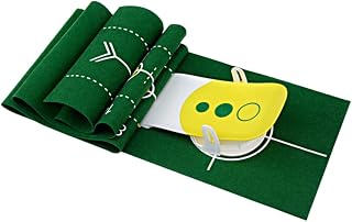 INOOMP Gear Equipment Golf Putter 3 Putter Mat Putters Holes Green Deluxe Putting Simulator Golfer Trainer Simulators Equipment Gear Yellow Trainers Putt Golf Putting Golf Putters