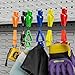 BOZZYS Glove Clips for Work Glove Holders 50-Pack Bulk | 5 colors Z-Shaped Clips for Tool Belts & Hard Hats | (360° Anti-Drop) Never Lose Gloves on Construction Sites