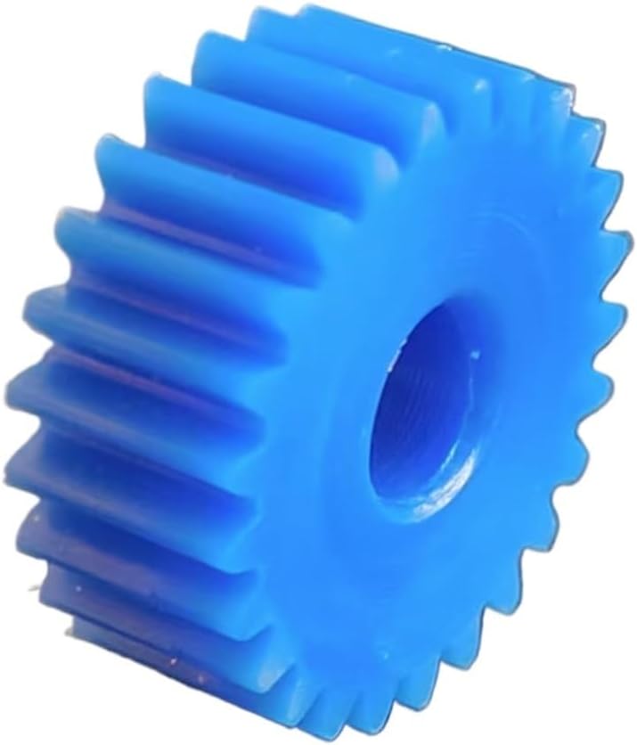 Plastic Motor Gear,1pcs Cylindrical 20mm Thickness Flat 2 Module Nylon Spur 2M Straight Transmission Pinion 8mm Hole Spindle(28 Teeth)