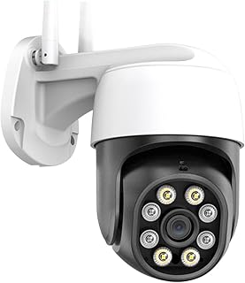 Wireless Solar Security Cameras 8MP 4K Wireless Wifi IP Camera 5MP Outdoor Cloud PTZ Speed Dome Camera iCSee App 1080P 3MP HD AI Auto Tracking CCTV Surveillance for Home/Outdoor Security ( Color : Uni